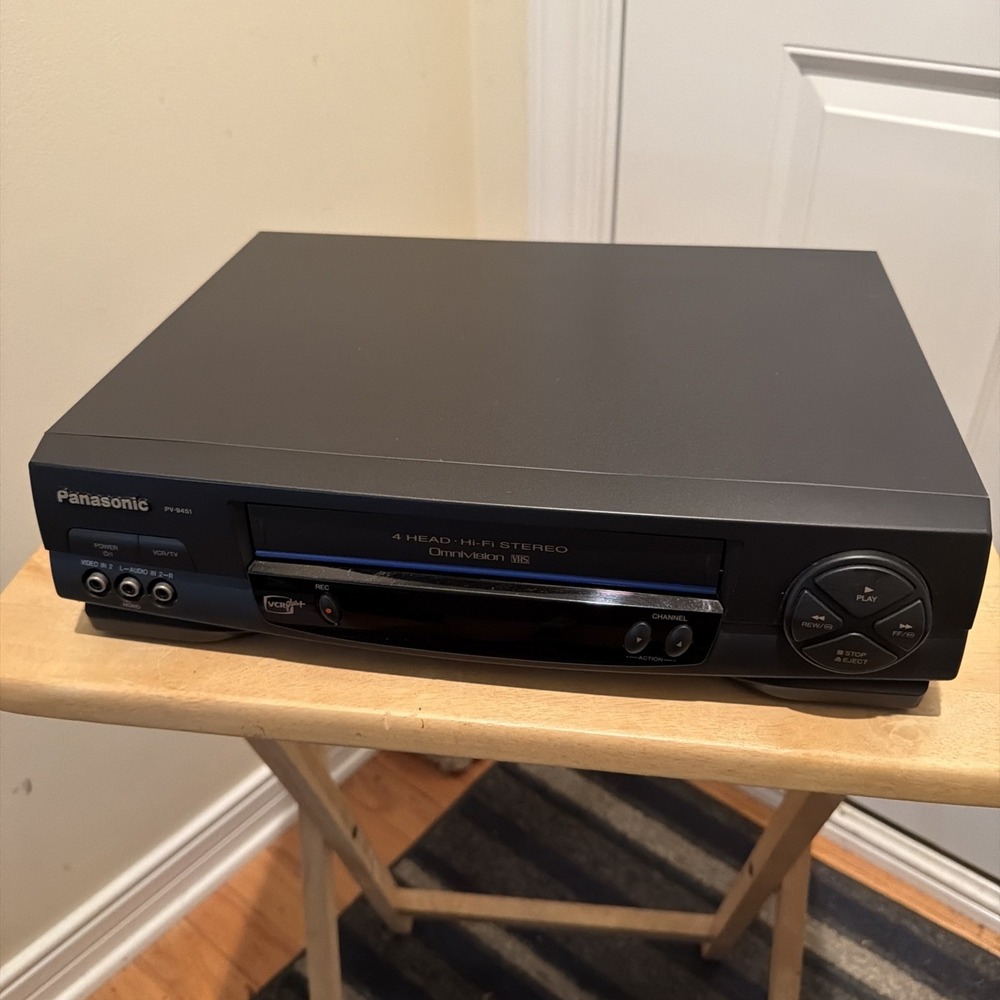 Panasonic VHS Player VCR Model PV-9451 Playback Tested Panavision Blue Line